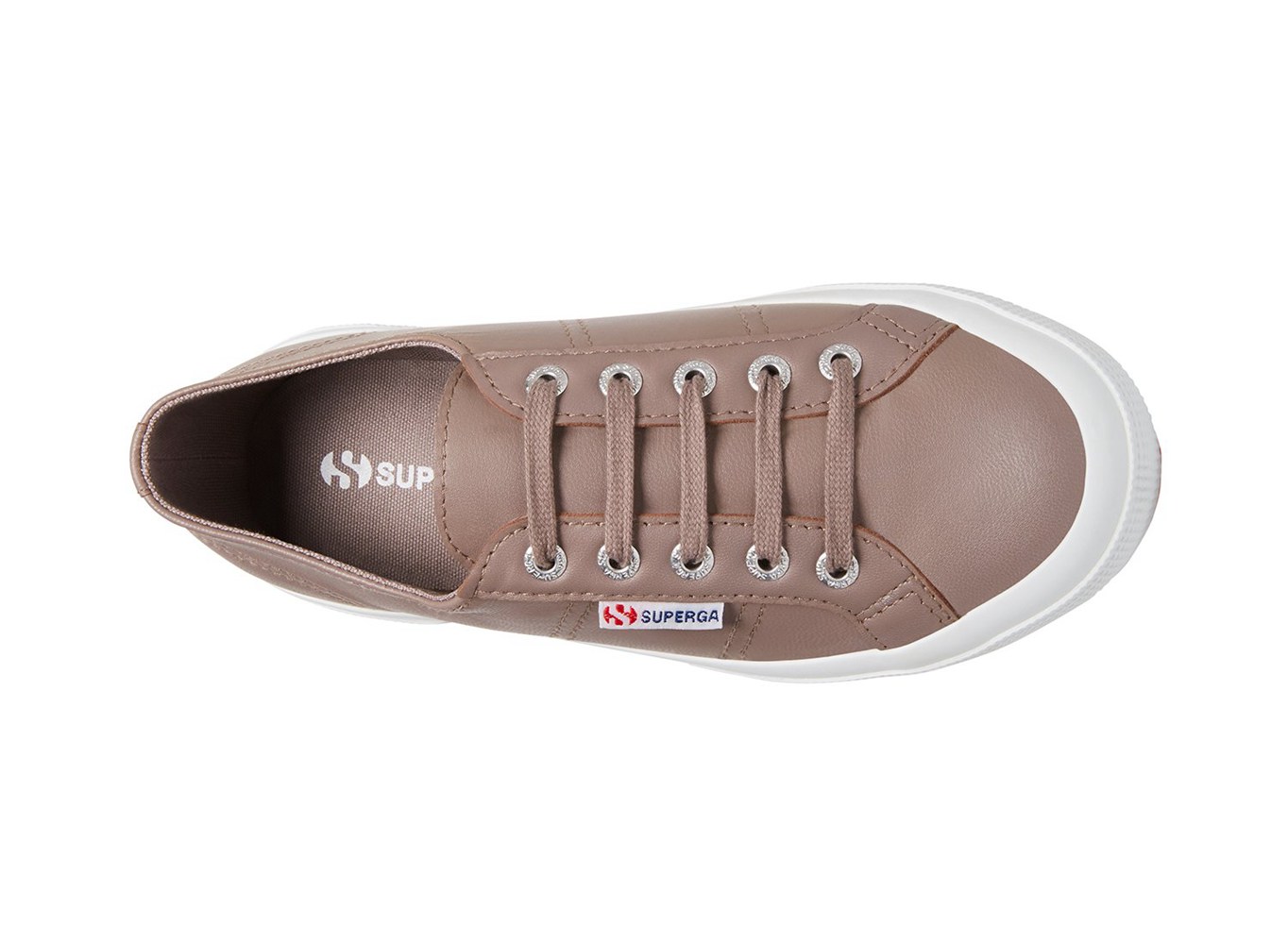 Zapatillas Superga Mujer Gris Oscuro - 2750 Naplngcotu Cuero - 701639BMY